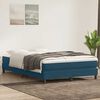 vidaXL Boxspringbett mit Matratze Dunkelblau 140x220 cm Samt