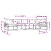 vidaXL Outdoor-Sofagarnitur mit Kissen 5 pcs Natur und Beige