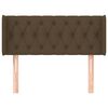 vidaXL Kopfteil mit Ohren Dunkelbraun 93x16x78/88 cm Stoff