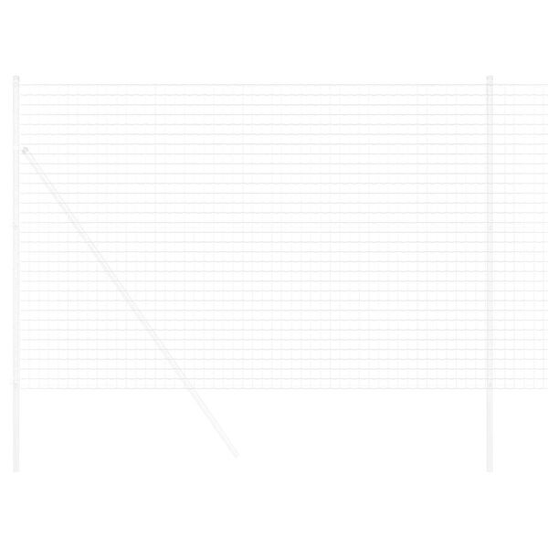 vidaXL Eurozaun Silber 1,5 x 10 m Feuerverzinktes Eisen