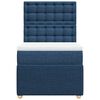 vidaXL Boxspringbett mit Matratze Blau 90x190 cm Stoff