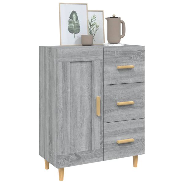 vidaXL Sideboard Grau Sonoma 69,5x34x90 cm Holzwerkstoff