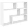vidaXL Wandregal Wandhalterung Wei&szlig; 95 x 20 x 69,5 cm Holzwerkstoff