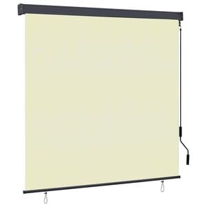 vidaXL Rollo Creme 180 x 250 cm Stoff und Aluminium