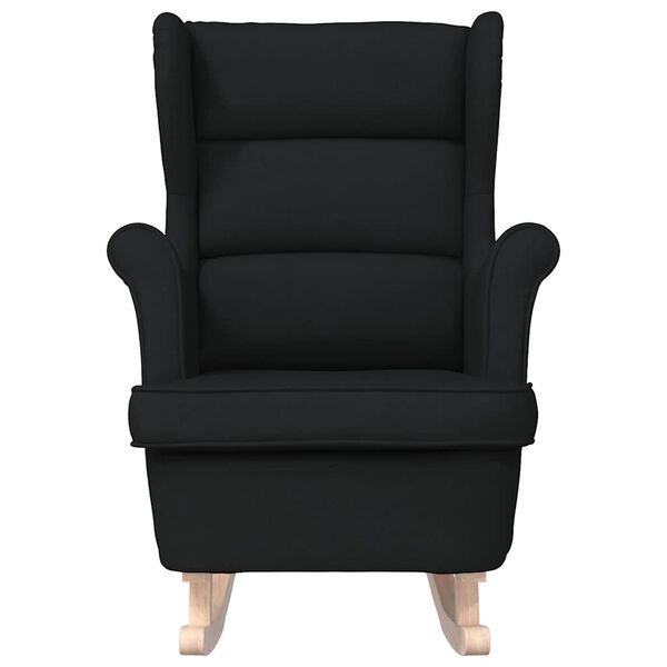 vidaXL Schaukelsessel Schwarz 74x90x102 cm Stoff
