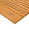 vidaXL Badematte Uni Braun 59 x 40 cm Holz