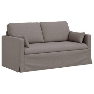 vidaXL Sofa Taupe 158 x 78 x 80 cm Stoff