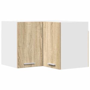 vidaXL H&auml;ngeschrank Sonoma-Eiche und Wei&szlig; 57 x 57 x 40 cm