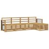 vidaXL Outdoor-Sofagarnitur 5 pcs Wei&szlig; Massivholz Akazie