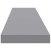 vidaXL Schwebende Wandregale 4 Stk. Grau 120x23,5x3,8 cm MDF