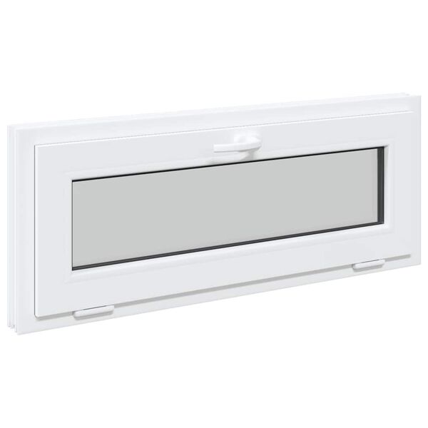 vidaXL Kellerfenster RISOR 100x40 cm Kipp 3-fach Verglasung Weiß