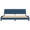 vidaXL Bettgestell ohne Matratze "Hanko" Blau 200x200 cm Stoff