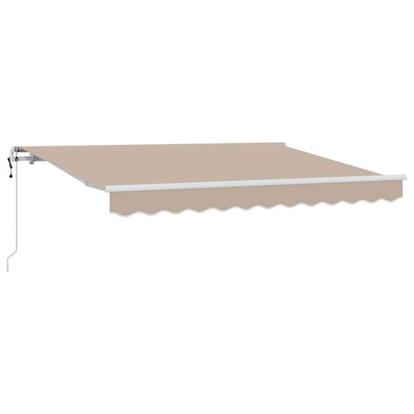 vidaXL Einziehbare Markise Beige 300 x 200 cm Stoff
