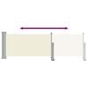 vidaXL Ausziehbare Seitenmarkise 80&times;300 cm Creme