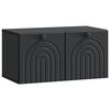 vidaXL Wandmontierter TV-Schrank Schwarz 59,5 x 31 x 30 cm