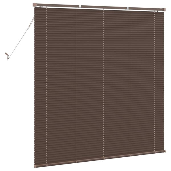 vidaXL Venetianer Jalousie Dunkelbraun mit Muster 150 x 150 cm PVC