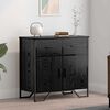 vidaXL Sideboard Schwarz Eichen-Optik 79,5 x 35,5 x 74,5 cm