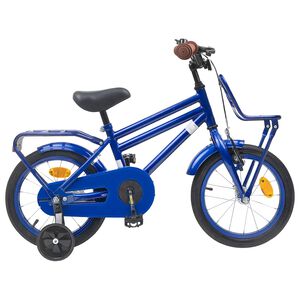 vidaXL Kinderfahrrad 12 Zoll f&uuml;r 2-4 Jahre alt Dunkelblau