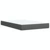 vidaXL Boxspringbett mit Matratze Dunkelgrau 120x190 cm Stoff