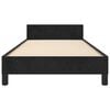 vidaXL Bettgestell mit Kopfteil Schwarz 90x200 cm Samt
