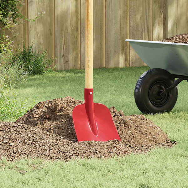 vidaXL Schaufelkopf 4 pcs Rot 32 x 24,5 cm Pulverbeschichteter Stahl