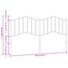 vidaXL Kopfteil Metall Weiß 160 cm