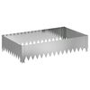 vidaXL Raseneinfassung 100 x 60 x 20 cm Stahl Silber