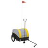 vidaXL Fahrradanh&auml;nger Schwarz und Gelb 30 kg Eisen