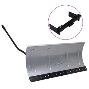 vidaXL Schneeschild f&uuml;r Rasentraktor mit Adapter 100 cm