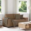 vidaXL 2-Sitzer-Sofa Braun 120 cm Stoff