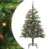 vidaXL K&uuml;nstlicher Weihnachtsbaum Gr&uuml;n 150 cm PVC und Metall
