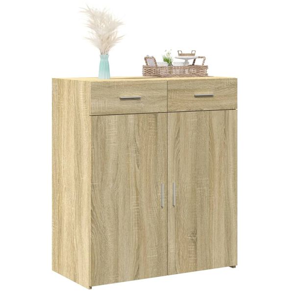 vidaXL Sideboard Sonoma-Eiche 80x42,5x93 cm Holzwerkstoff
