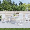 vidaXL Gartenstuhl-Kissen 4 Stk. Creme 50x50x4 cm Oxford-Gewebe