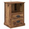 vidaXL Nachttisch Altholz 36 x 43 x 60 cm Holzwerkstoff
