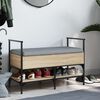 vidaXL Schuhbank Sonoma-Eiche 85,5x42x57,5 cm Holzwerkstoff