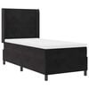 vidaXL Boxspringbett mit Matratze mit LED Schwarz 90 x 200 cm Samt