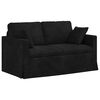 vidaXL Sofa 2 pcs Schwarz