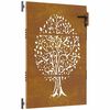 vidaXL Gartentor 85x125 cm Cortenstahl Baum-Design