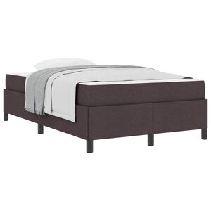 vidaXL Boxspringbett Dunkelbraun 120 x 190 cm Stoff