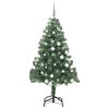 vidaXL Weihnachtsbaum mit 300 LEDs mit St&auml;nder Gr&uuml;n 180 cm PVC