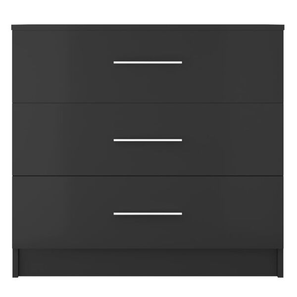 vidaXL Kommode Holzwerkstoff 71x35x68 cm Schwarz