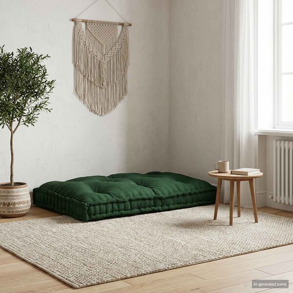 vidaXL Pallet Sofa Kissen Gr&uuml;n 120 x 80 x 12 cm Stoff