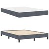 vidaXL Boxspringbett mit Matratze Dunkelgrau 160 x 200 cm Stoff