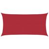 vidaXL Sonnensegel Rot 2 x 6 m HDPE