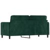 vidaXL 2-Sitzer-Sofa Dunkelgr&uuml;n 140 cm Samt