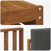 vidaXL Outdoor-Sofagarnitur mit Kissen 6 pcs Natur und Anthrazit