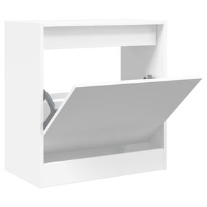 vidaXL Schuhschrank Wei&szlig; 60x34x63,5 cm Holzwerkstoff