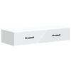 vidaXL Wandmontierter Beistelltisch Wei&szlig; 87,5 x 34,5 x 17 cm