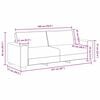 vidaXL | Sofa | mit Kissen mit Kissen Beige 221 x 77 x 82 cm Leinen