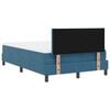 vidaXL Boxspringbett mit Matratze Dunkelblau 120 x 190 cm Samt